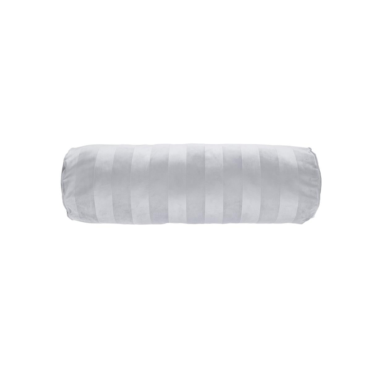 KAAT Amsterdam decoratiekussen Softy Stripe - 22x70 cm - licht grijs