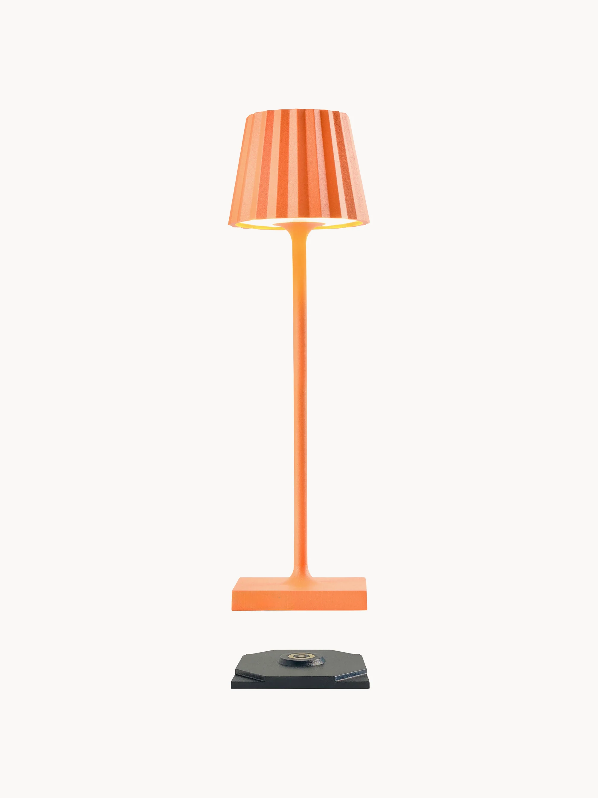 Mobile LED-Außentischlampe Troll Nano RC, dimmbar