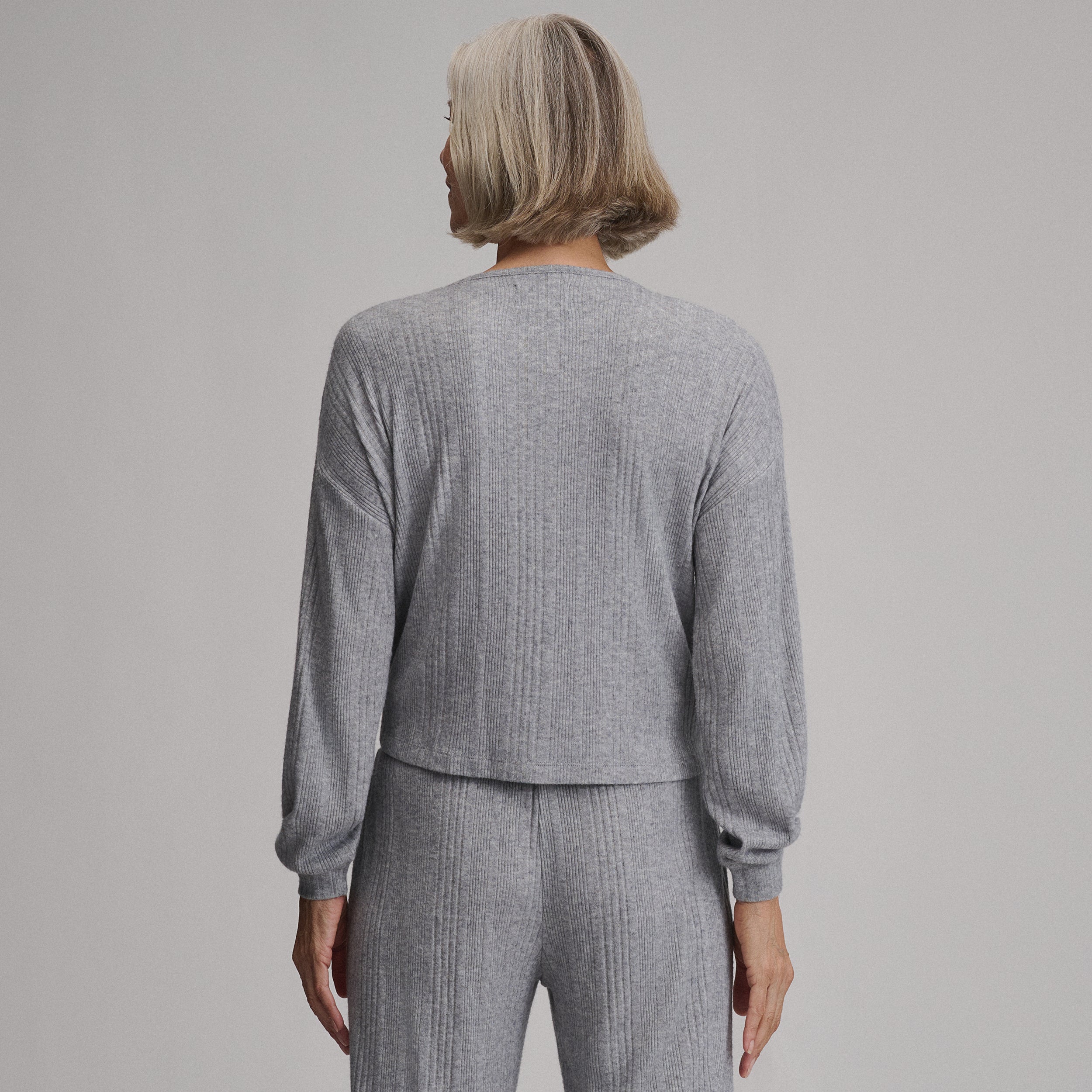Women's Long-Sleeve Cozy Rib Crew
