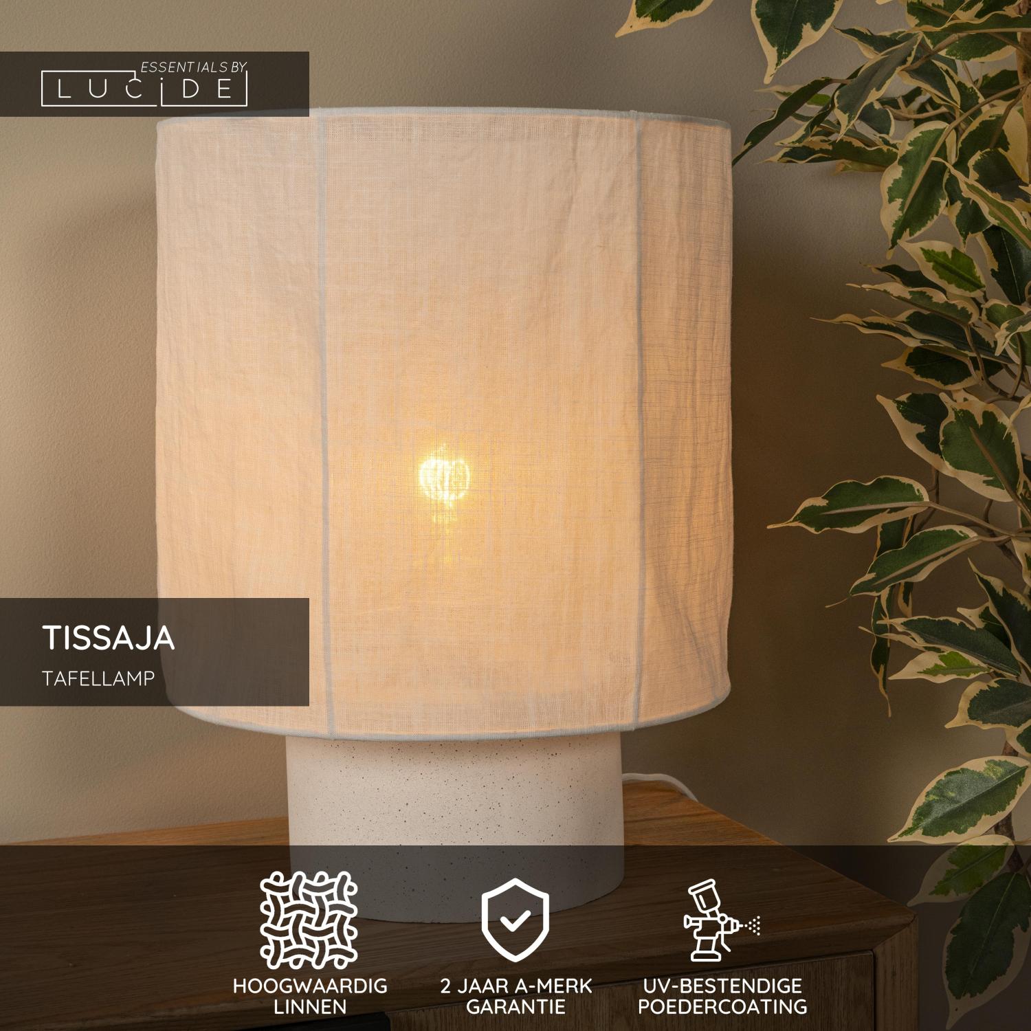 Lucide TISSAJA Tafellamp - Wit