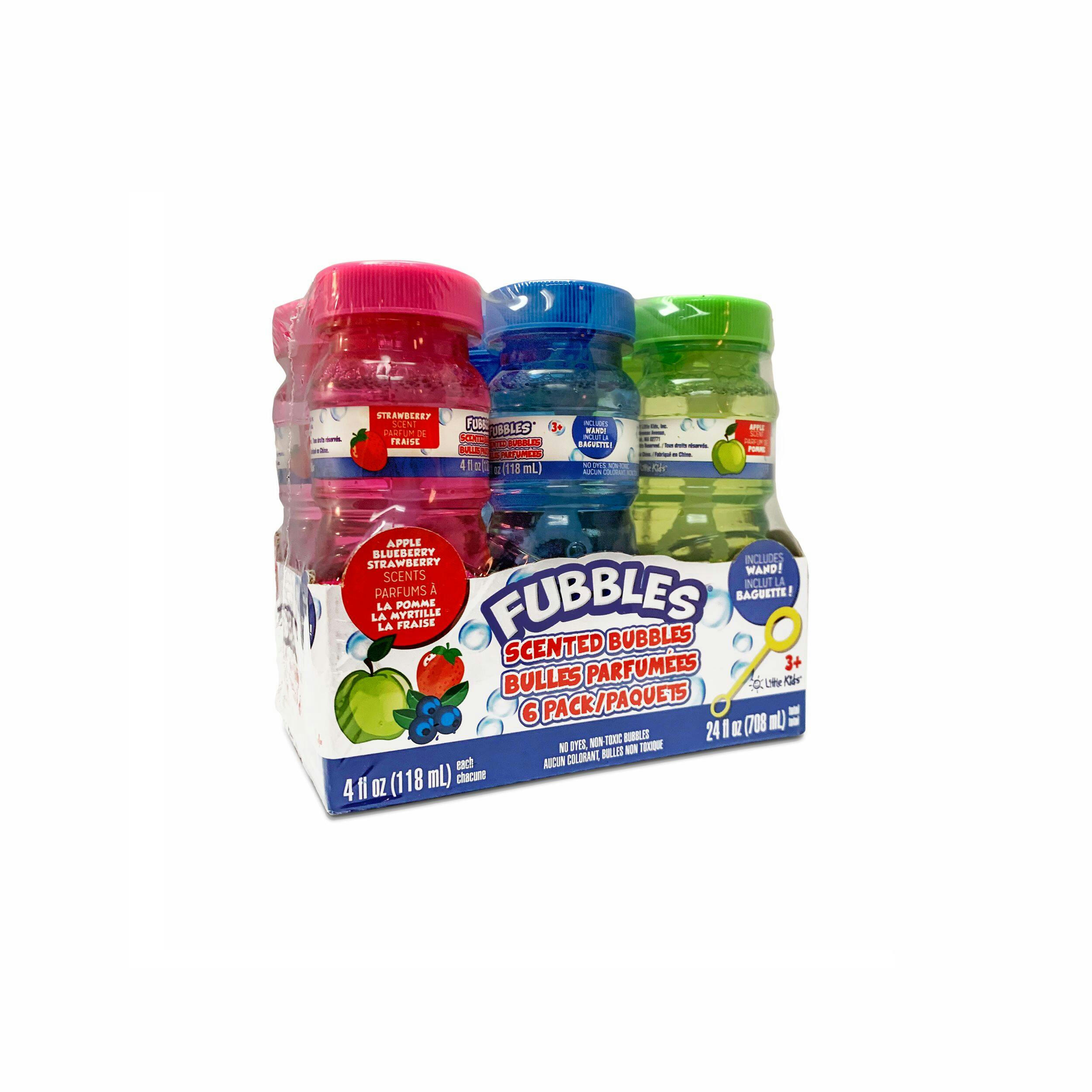 Fubbles Bubbles Scented Bubbles, 4-oz, 6-pk, Age 3+