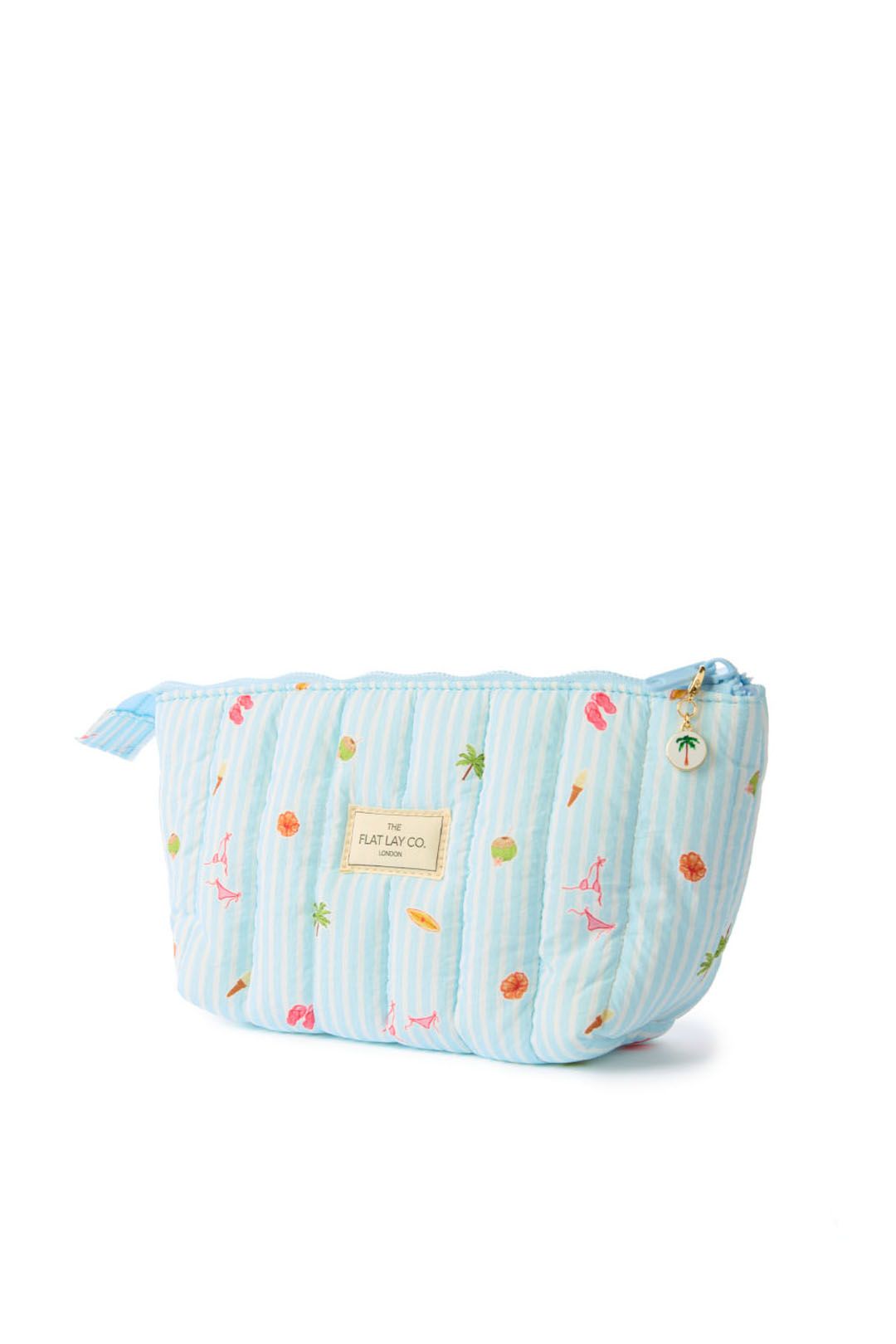 The Flat Lay Co Padded Essential Makeup Pouch - Playa