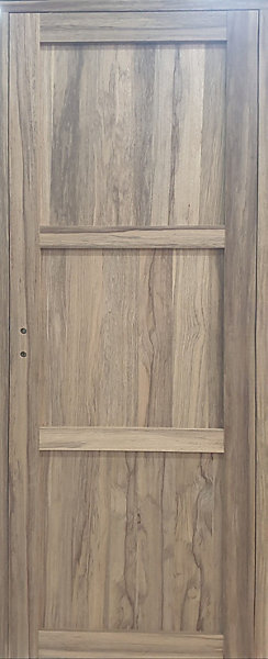 Bloc Porte Bois Frake 3 Panneaux H204 X L73 Cm Côte Tableau P.droit Gd Menuiseries