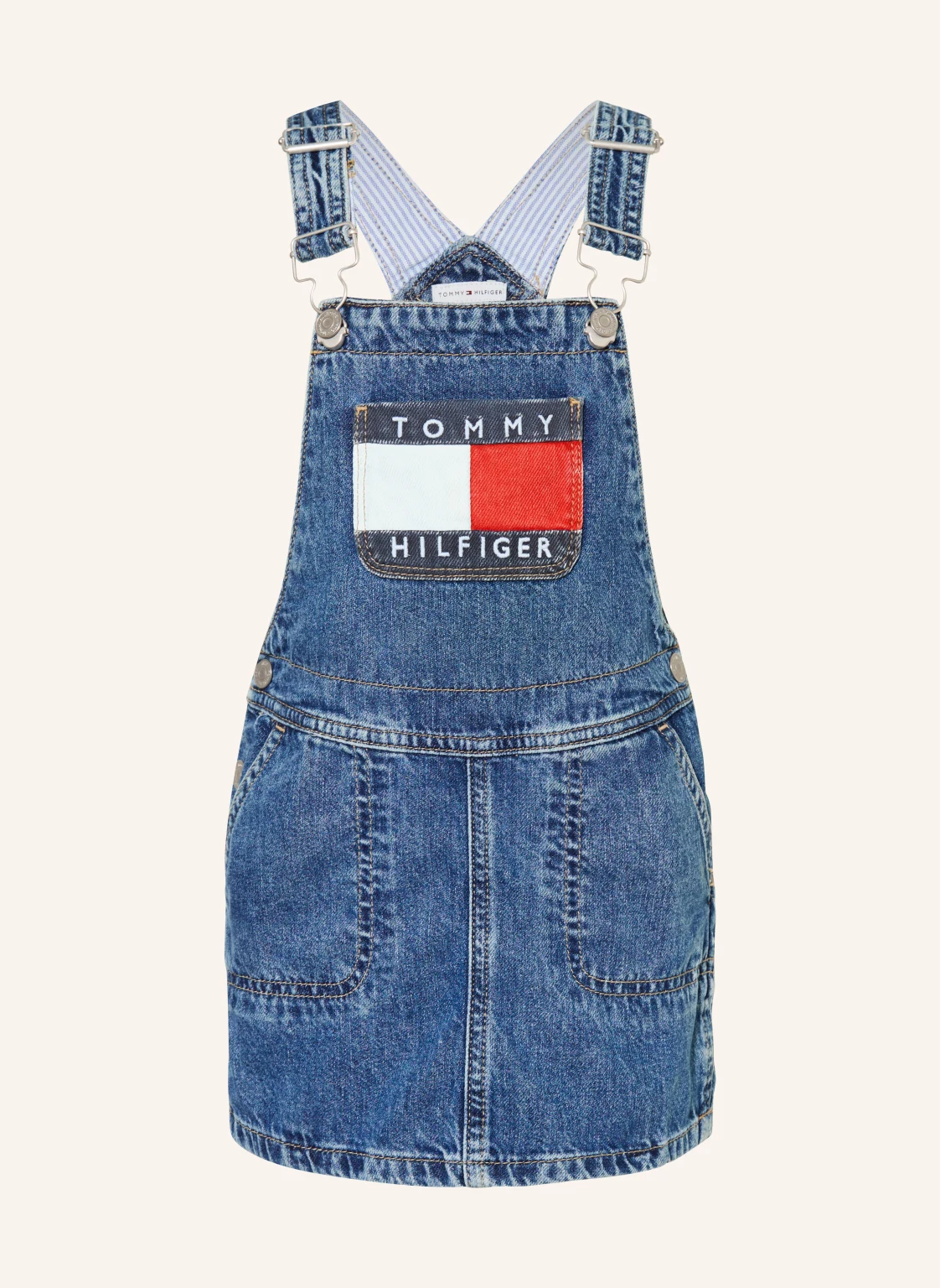 TOMMY HILFIGER Jeans-Latzkleid