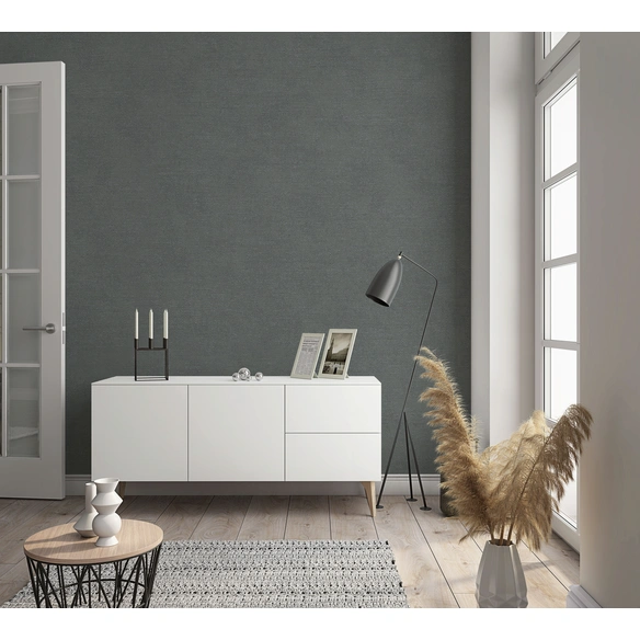 Vliestapete »Shades«, Uni, grau
