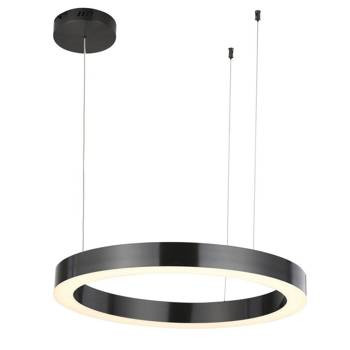 LAMPA WISZĄCA LED 60cm TYTANOWA CIRCLE nowoczesna