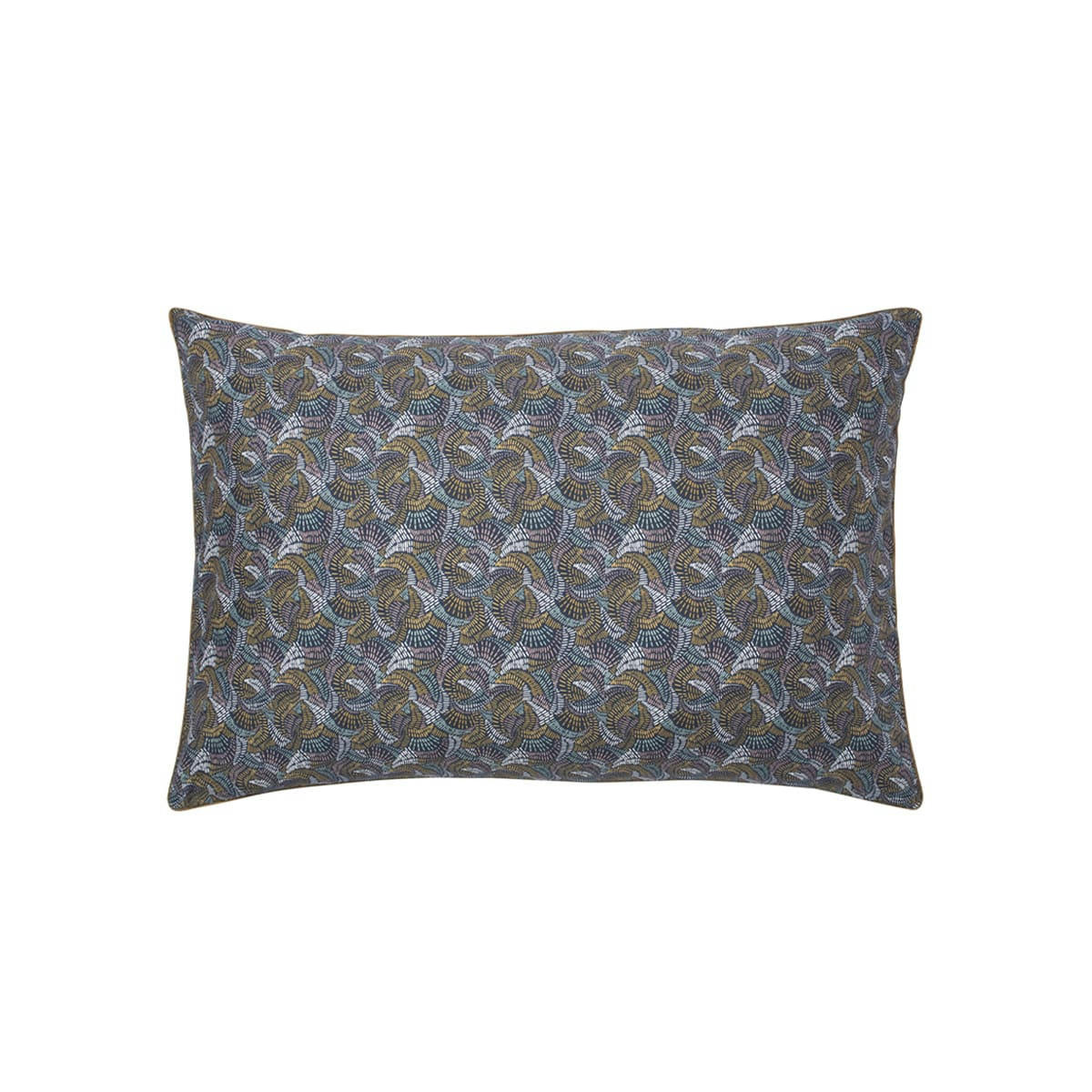 TALISMAN - Taie d'oreiller en percale de coton bleu 50x75