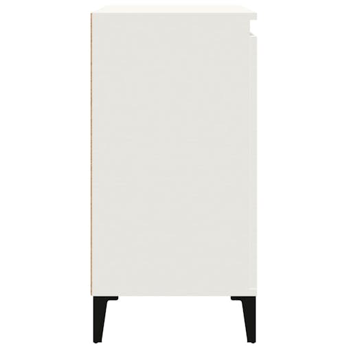 NNEVL Bedside Cabinets 2 pcs White 40x35x70 cm Engineered Wood