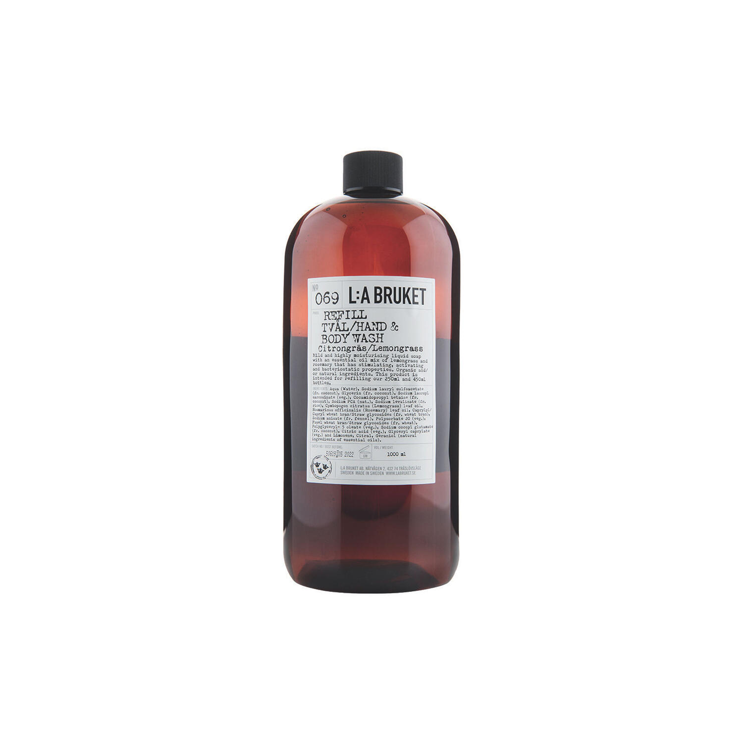 No. 069 Refill Hand & Body Wash, lemon grass
