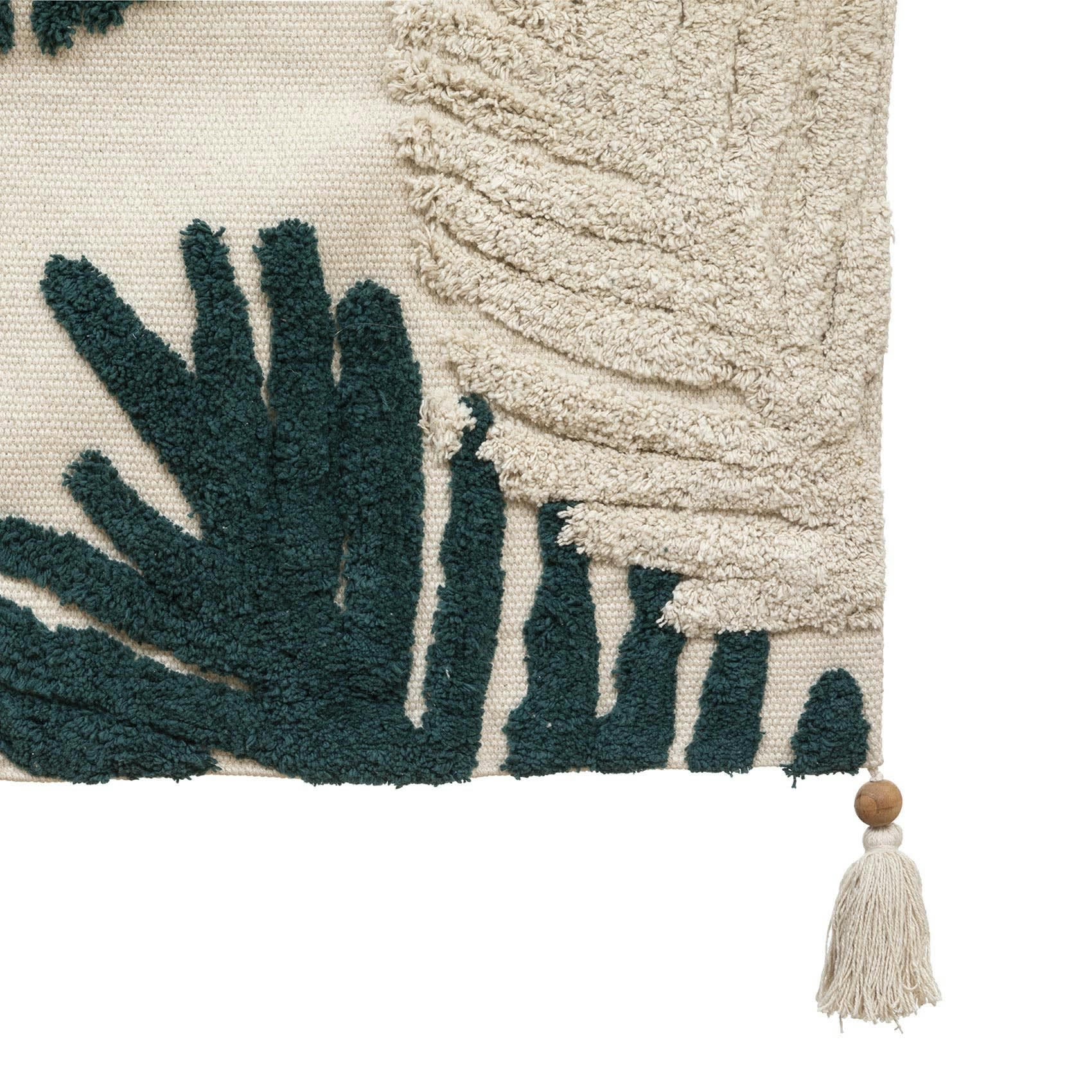 - Tapis déco à motifs tuftés coton multicolore 90x150 cm