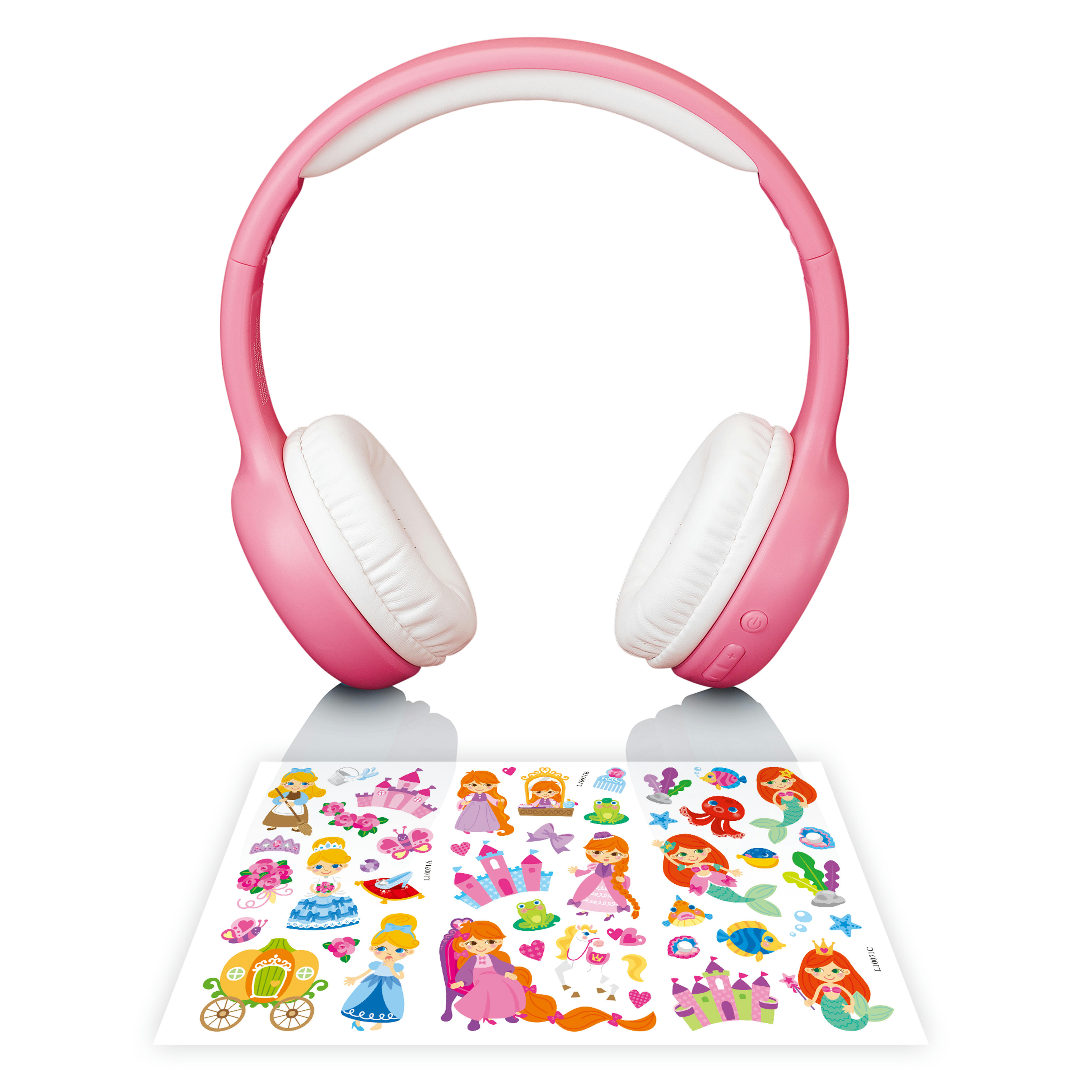- Casque bluetooth pliable pour enfants rose