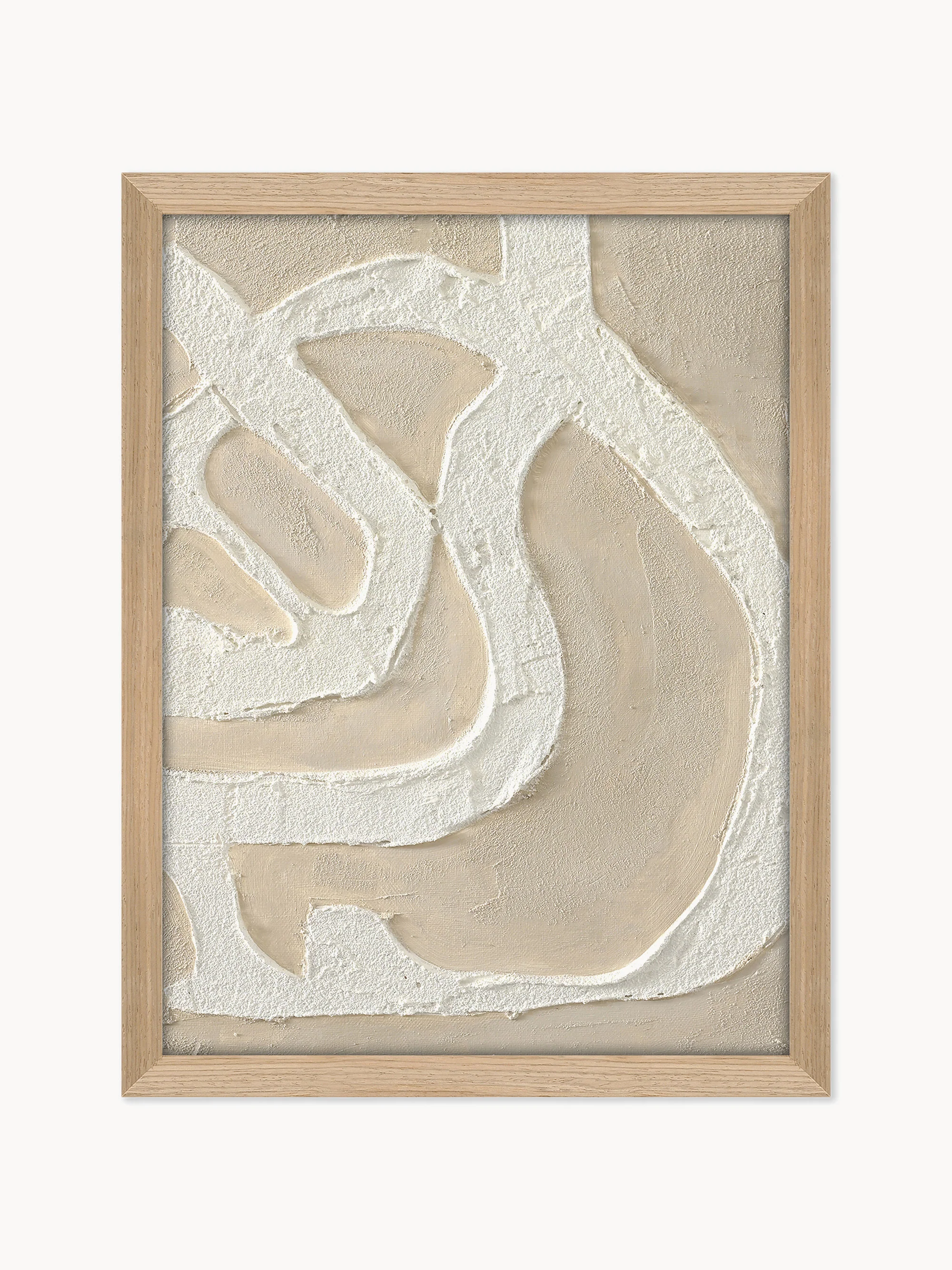 Gerahmtes Gemälde Sand Shadows auf Leinwand