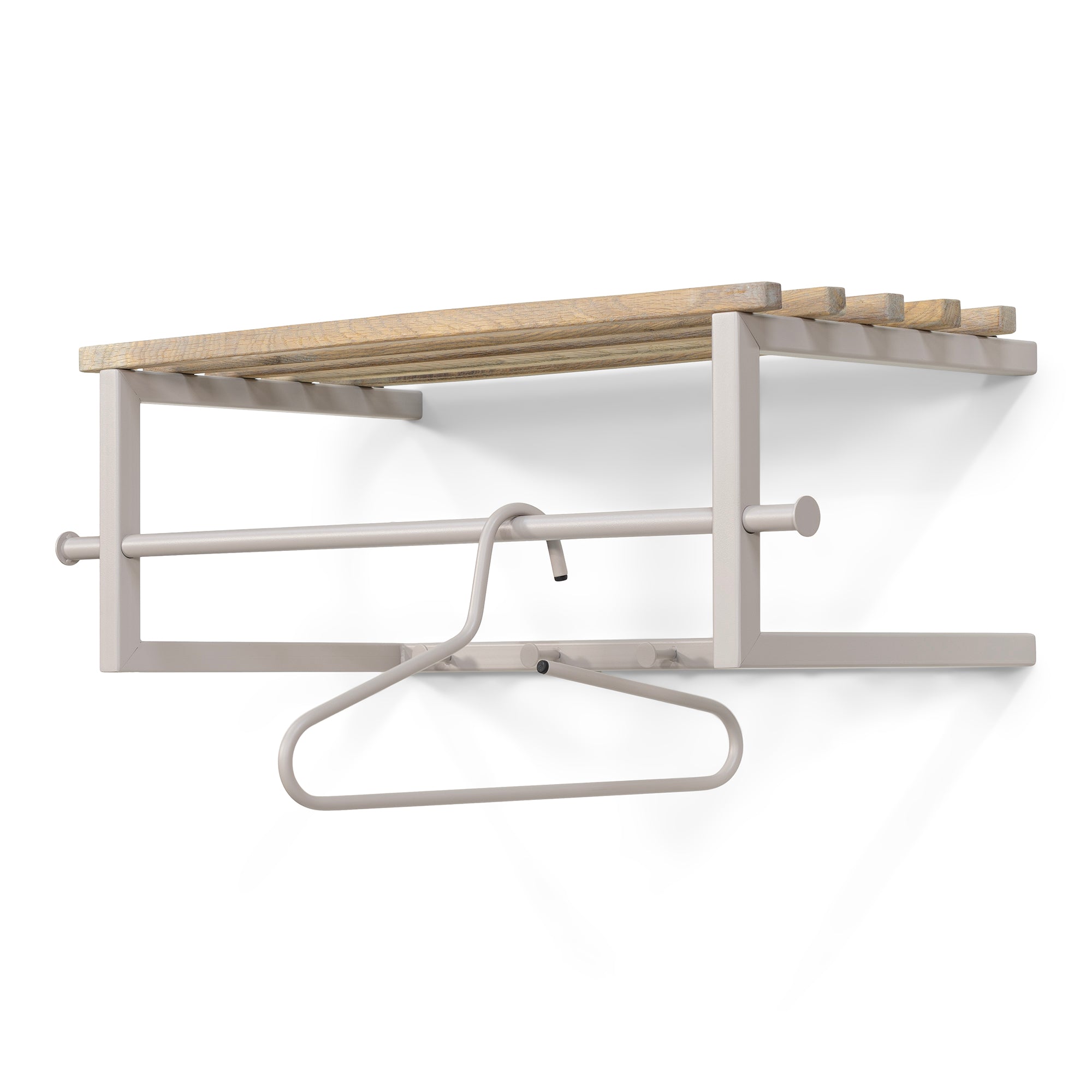Spinder Design kapstok Marco - Silky Taupe / Eiken - 5 haken