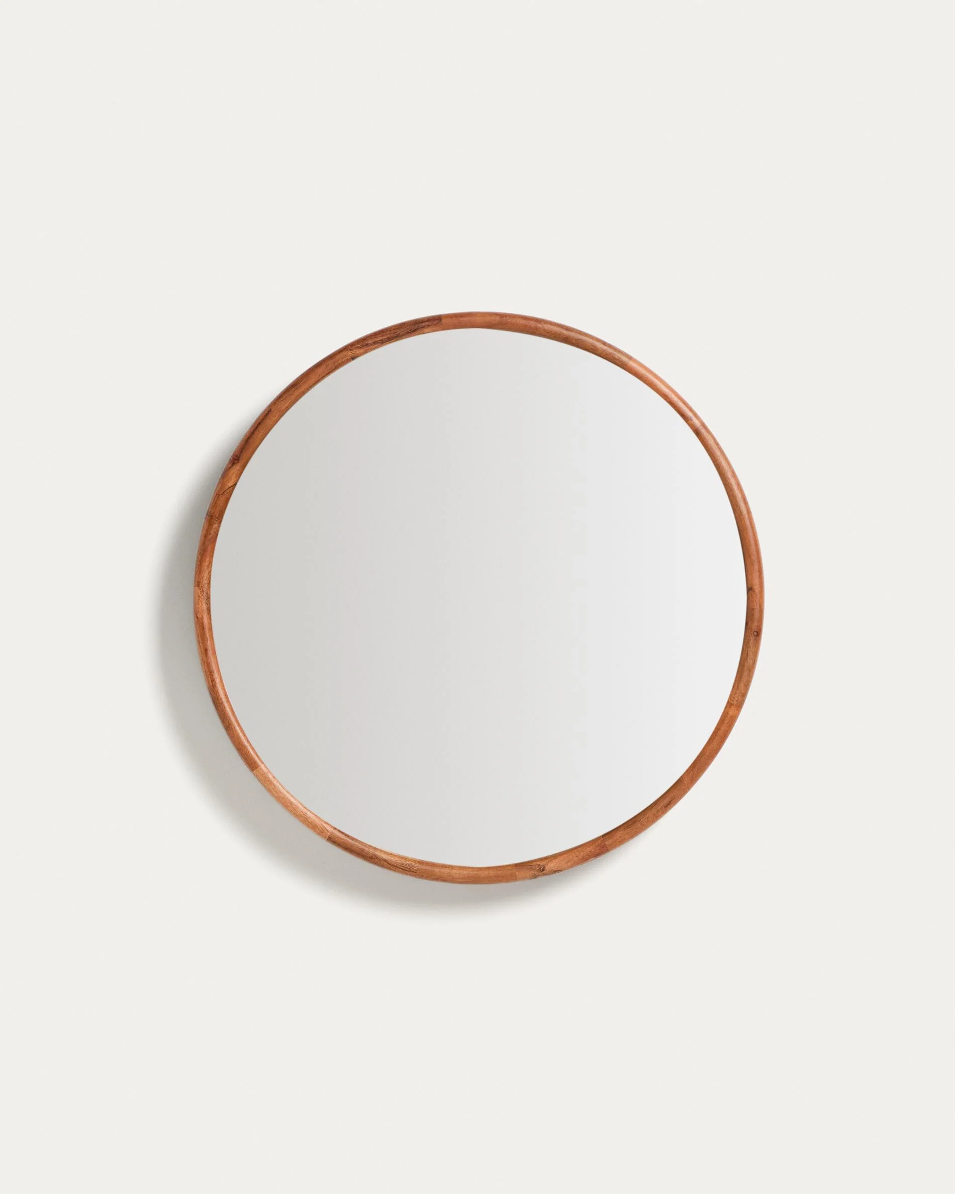 Berale acacia wood mirror Ø49.5cm