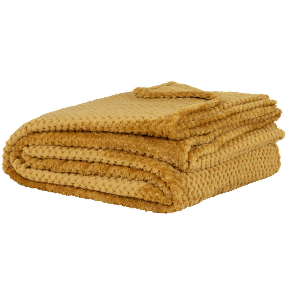 - Plaid jaune 150x230