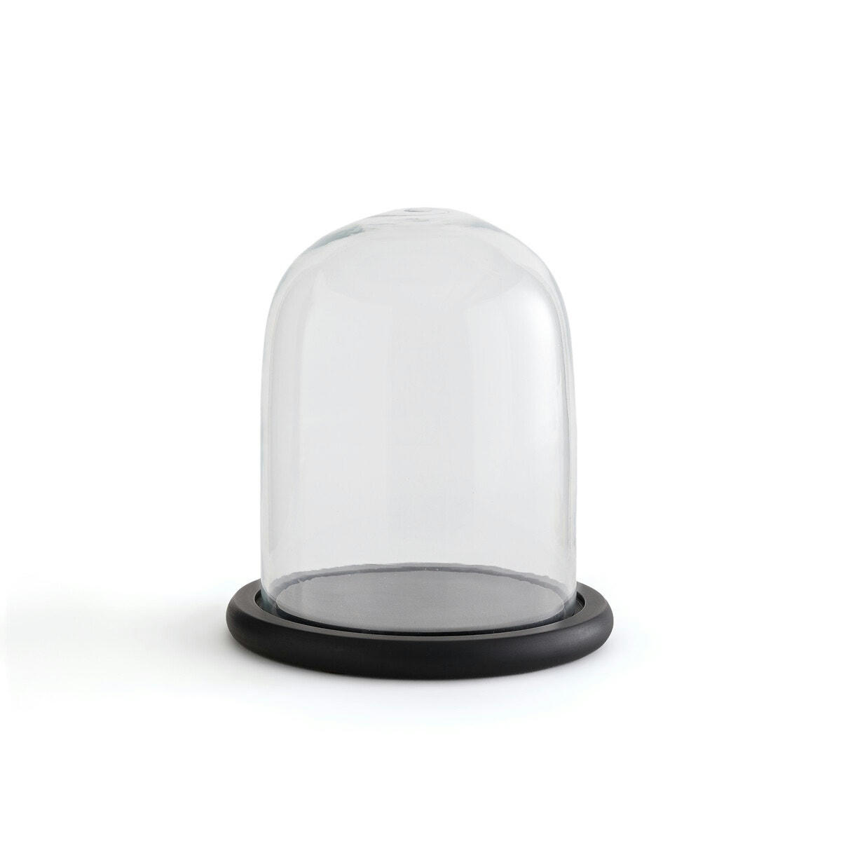 Cloche en verre avec socle noir H22 cm, Campa