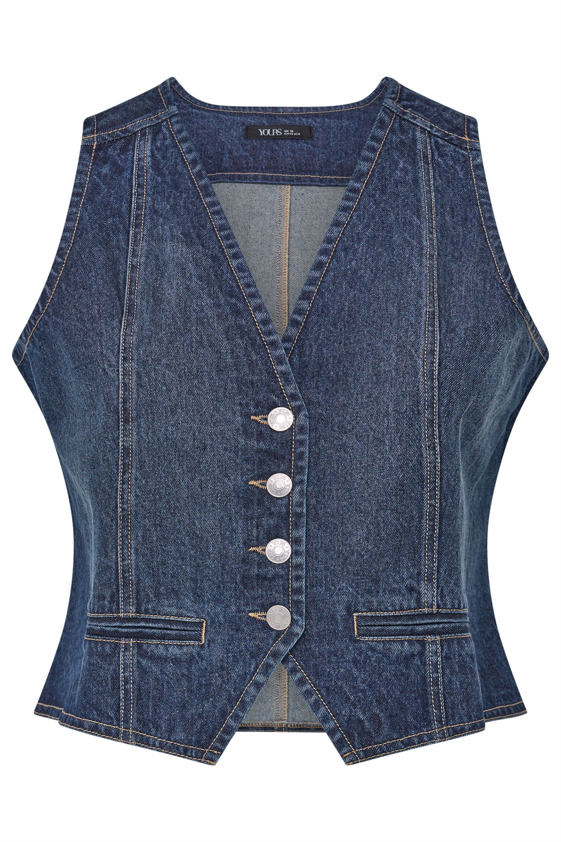 Yours Denim Waistcoat