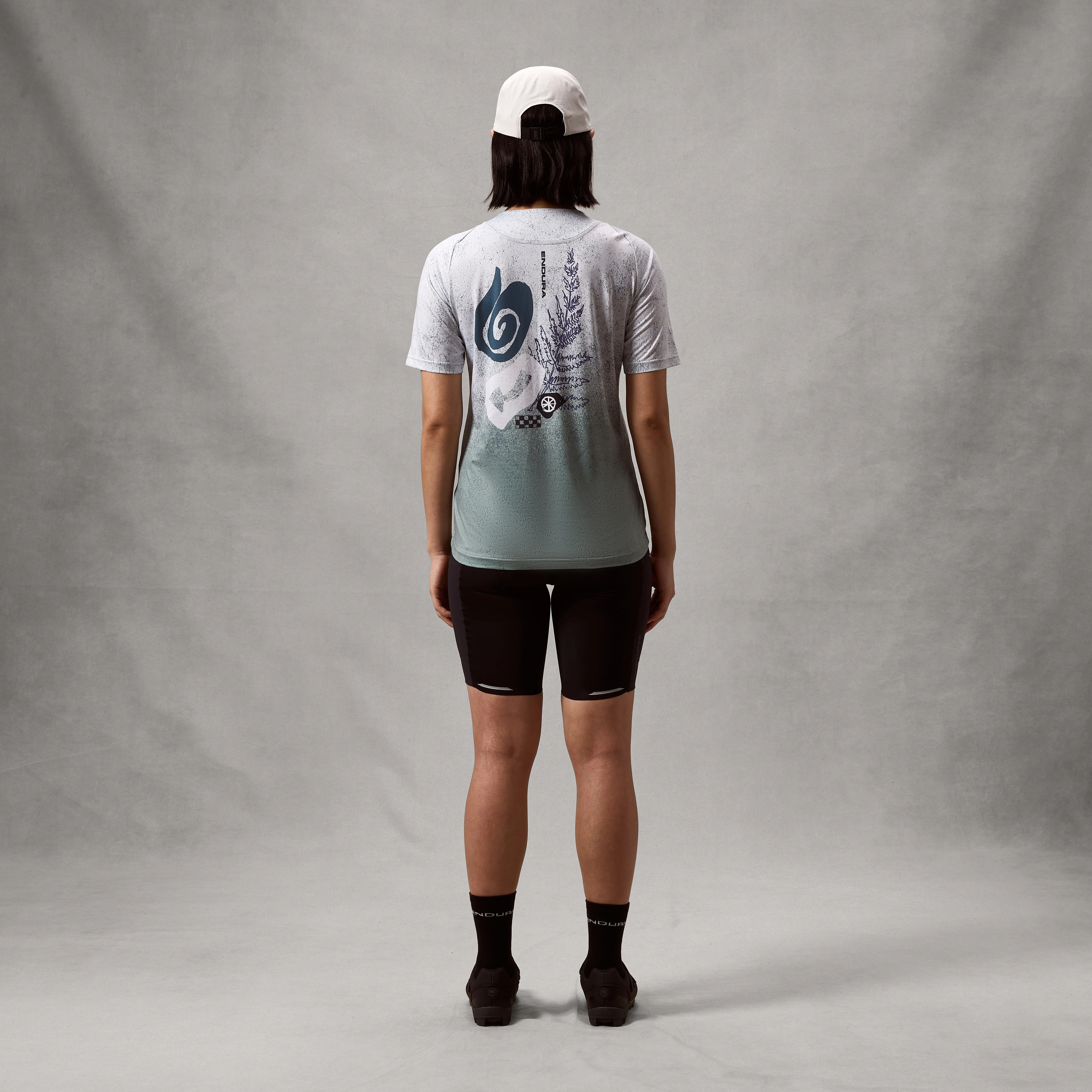 Women's SingleTrack S/S Print Tee - Aero Blue