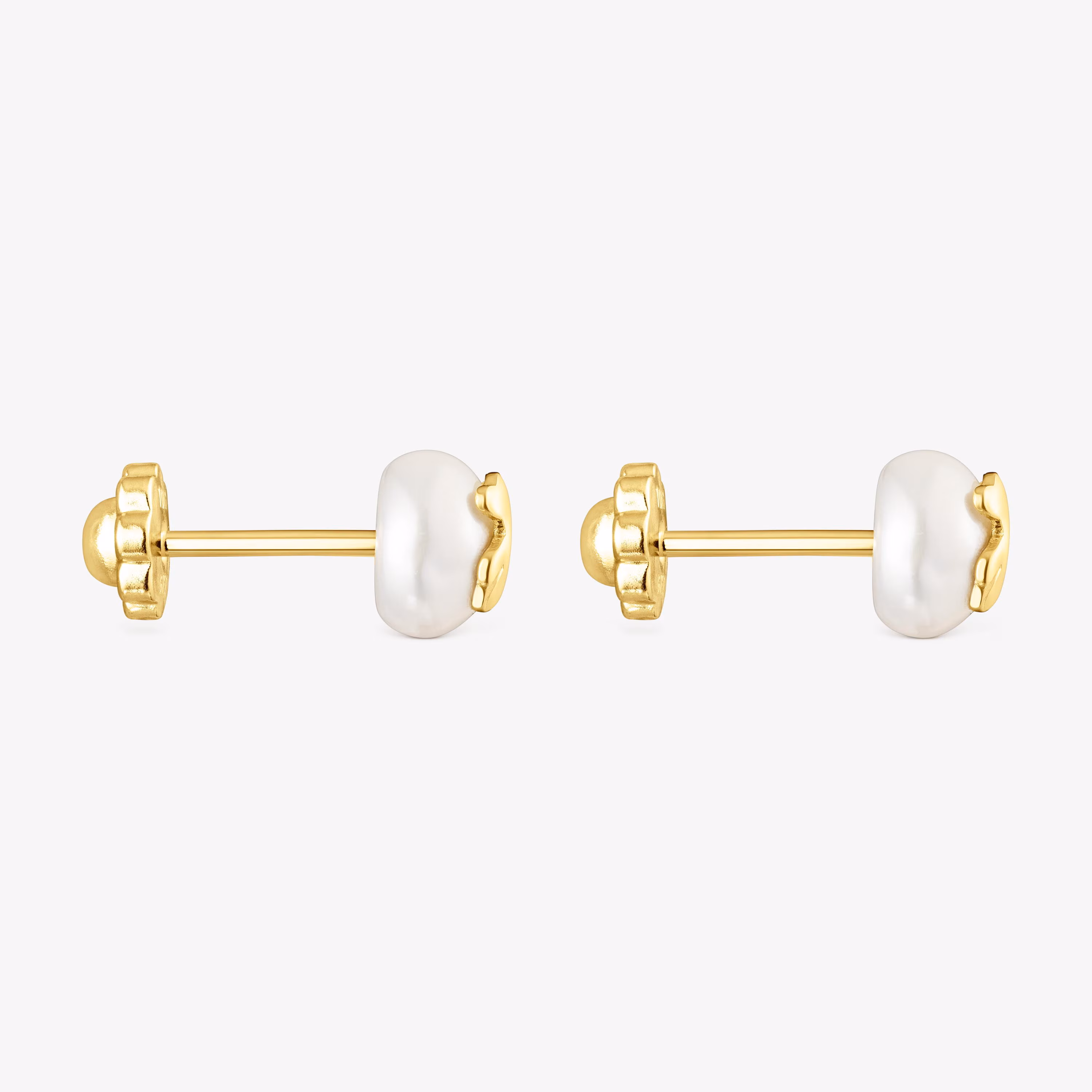 Pendientes de oro y perla motivo oso Baby TOUS