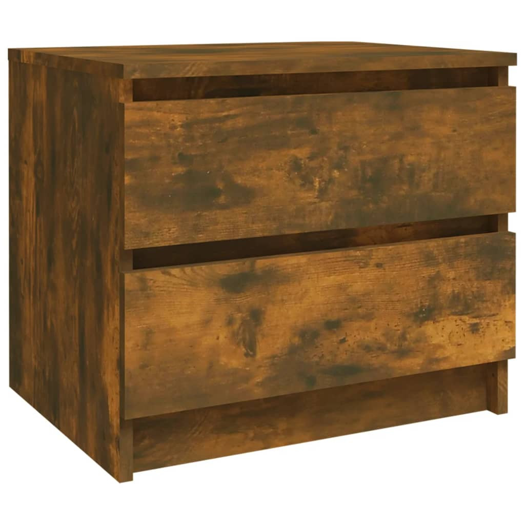 Szafka Nocna Brąz Komoda Stolik Półka Nocna Do Sypialni 50x39x43.5 cm