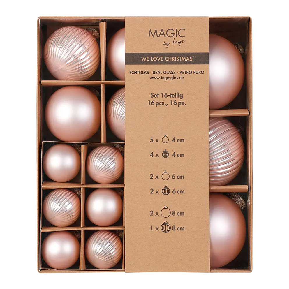 Weihnachtskugel-Set 16-teilig Magic