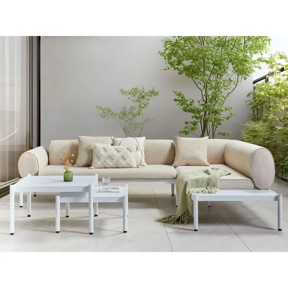 RASIGLIA - Loungeset 5-zits - Beige - Aluminium