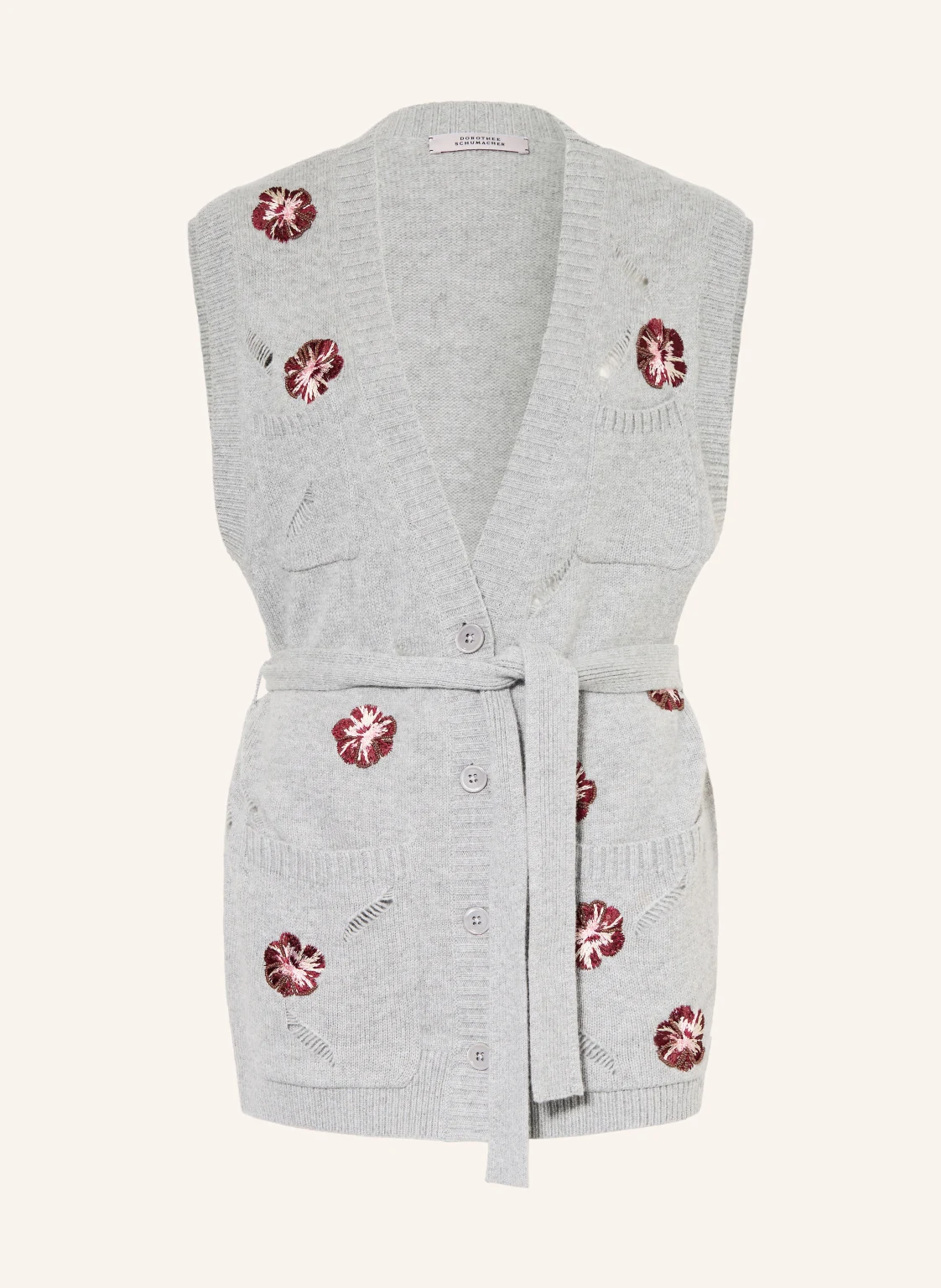 DOROTHEE SCHUMACHER Strickweste BLOOMING STATEMENTS mit Cashmere