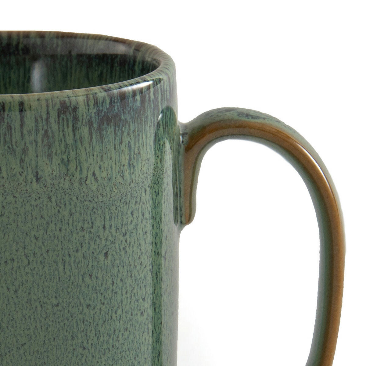 Lot de 4 mugs grès émaillé réactif, Nael