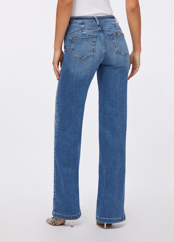 Jeans flare con cintura