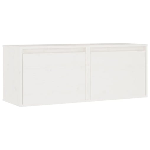 NNEVL Wall Cabinets 2 pcs White 45x30x35 cm Solid Wood Pine