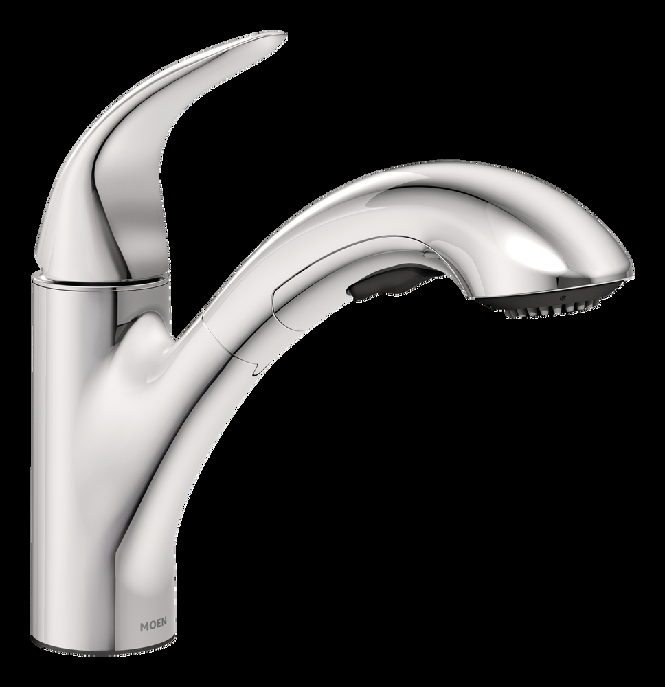 Moen® Medina Single Handle Pull Out Kitchen Faucet, Chrome