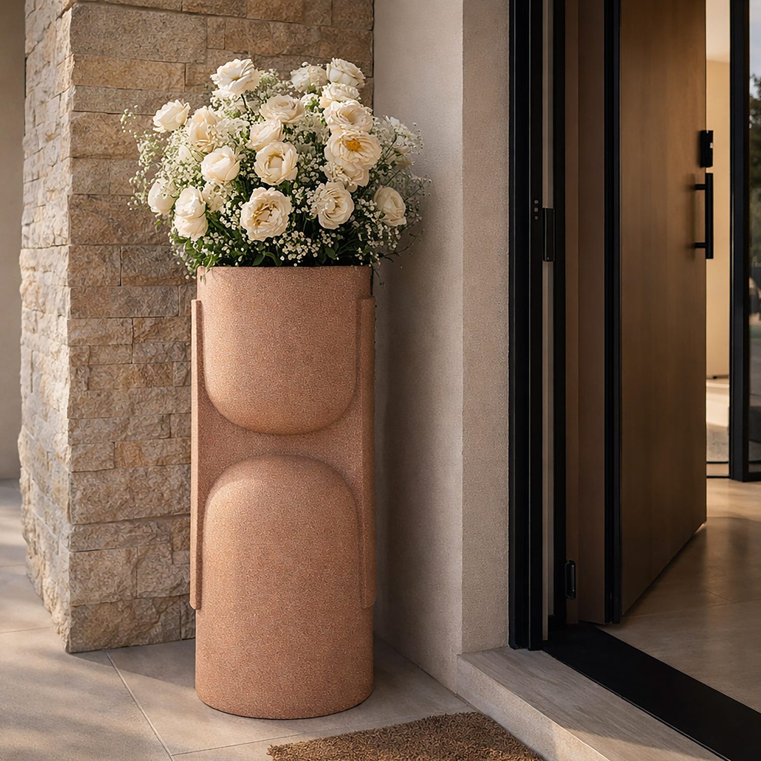 Porta vaso Nui 38x36x91 cm Mauro Ferretti
