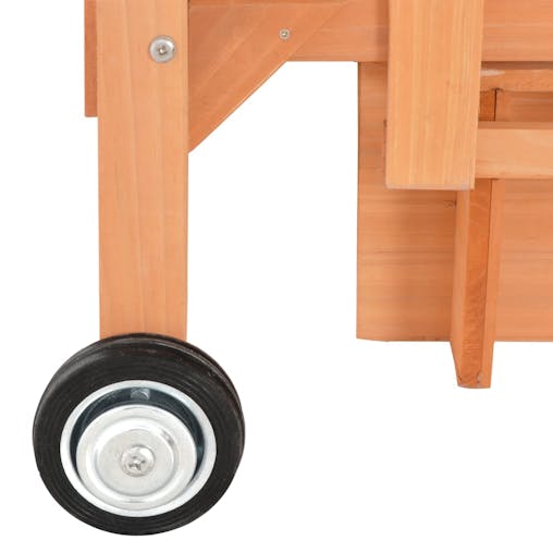 NNEVL Kids Playhouse with Sandbox Fir Wood Blue UV50