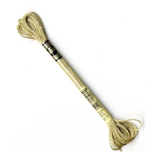 DMC Mouline White Gold Light Effects Embroidery Thread 8m (E677)