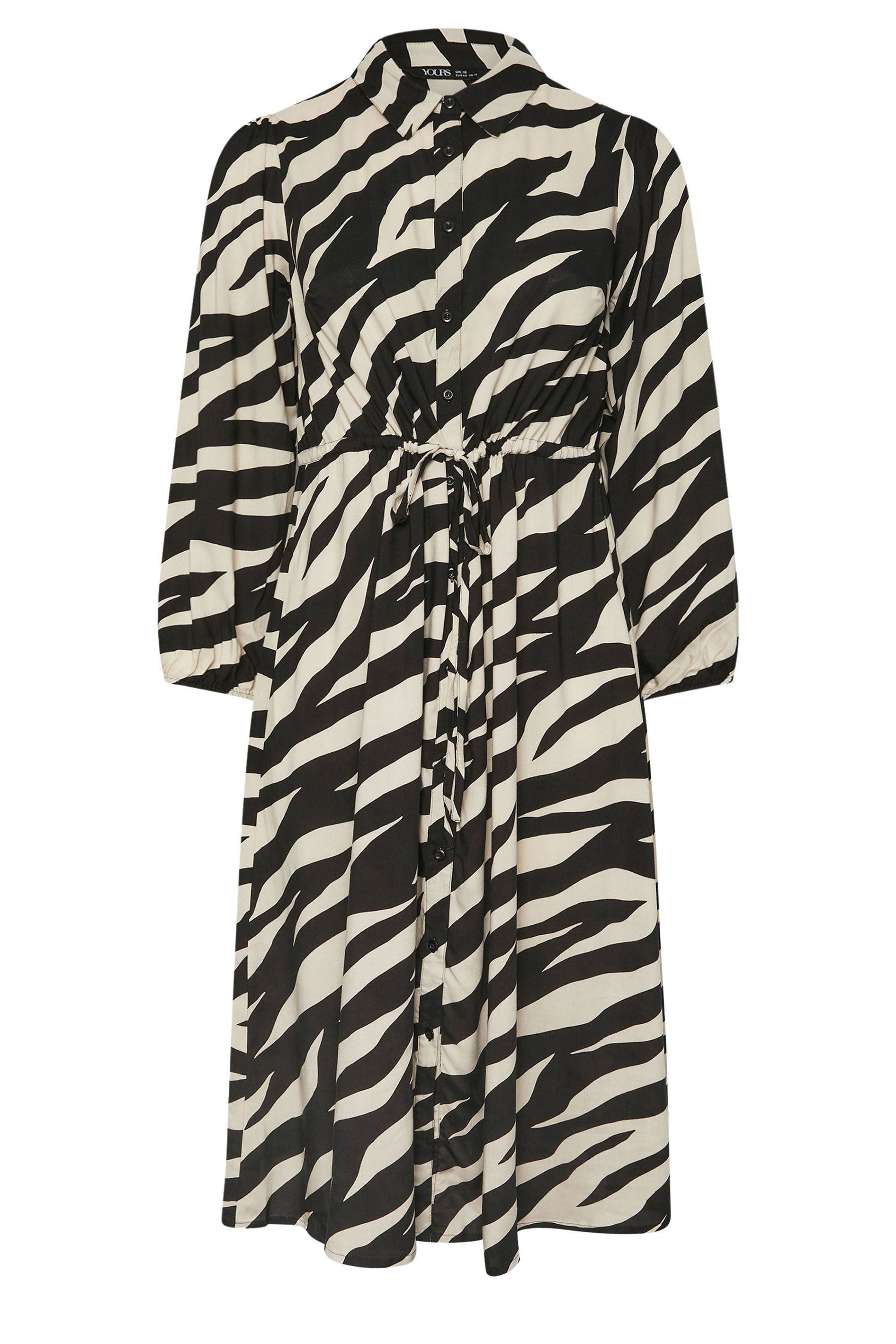 Yours Printed Long Sleeve Shirt Dress
