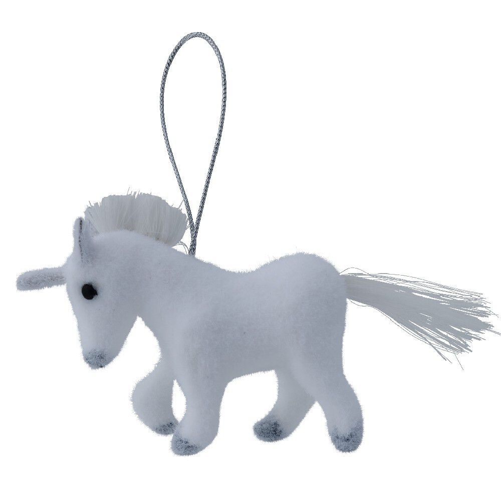 Suspension licorne blanche