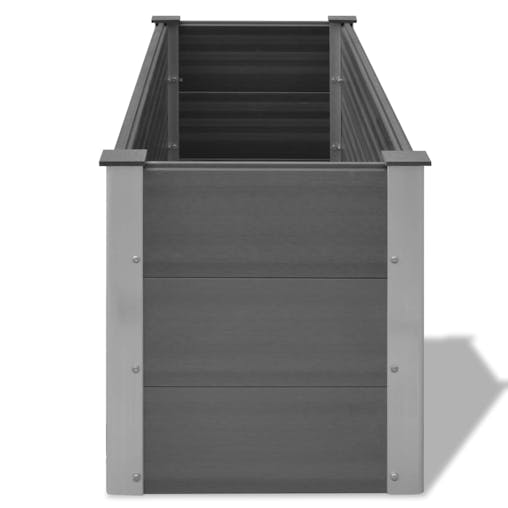 NNEVL Garden Raised Bed WPC 150x50x54 cm Grey