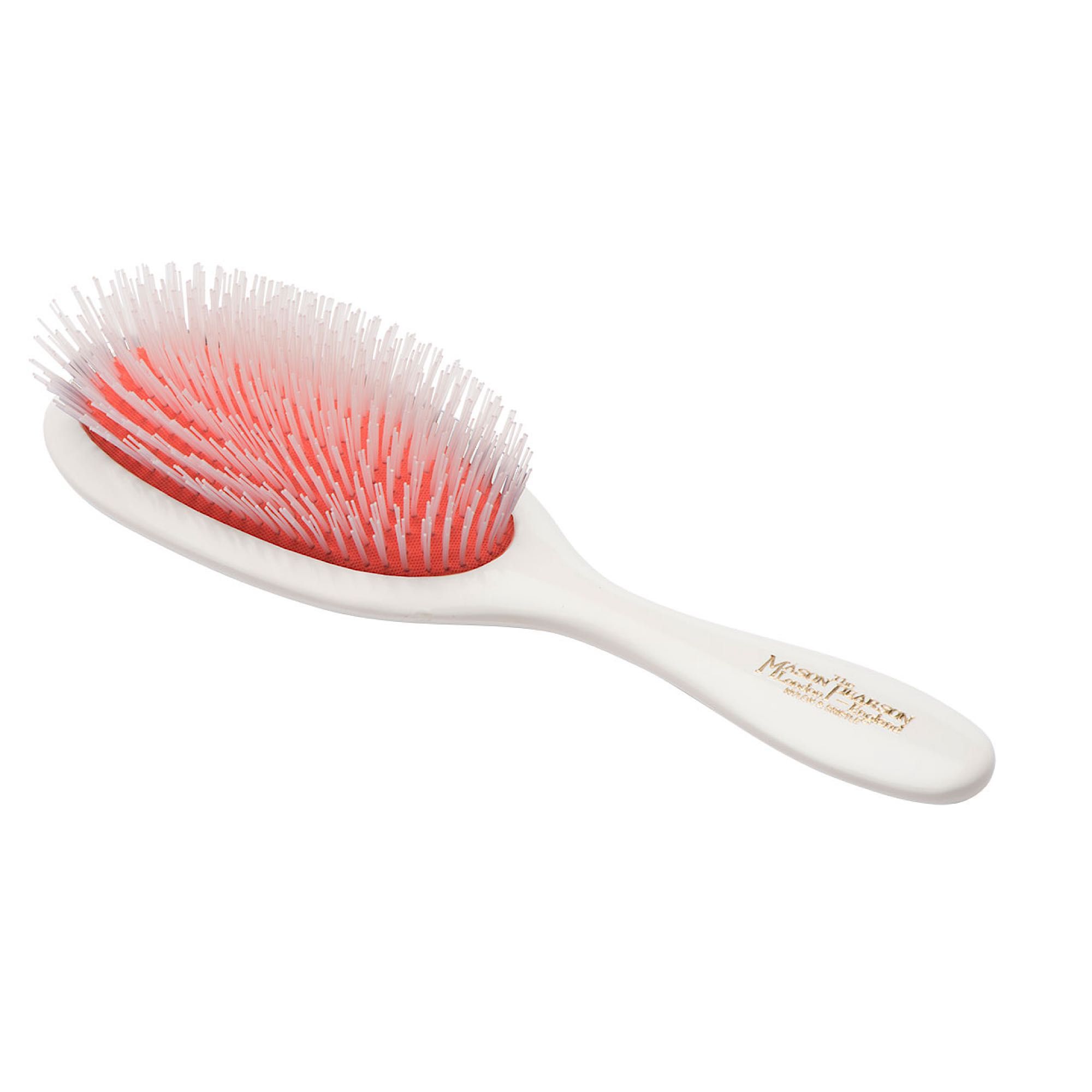 Mason Pearson Handy Nylon Bristle Hair Brush White