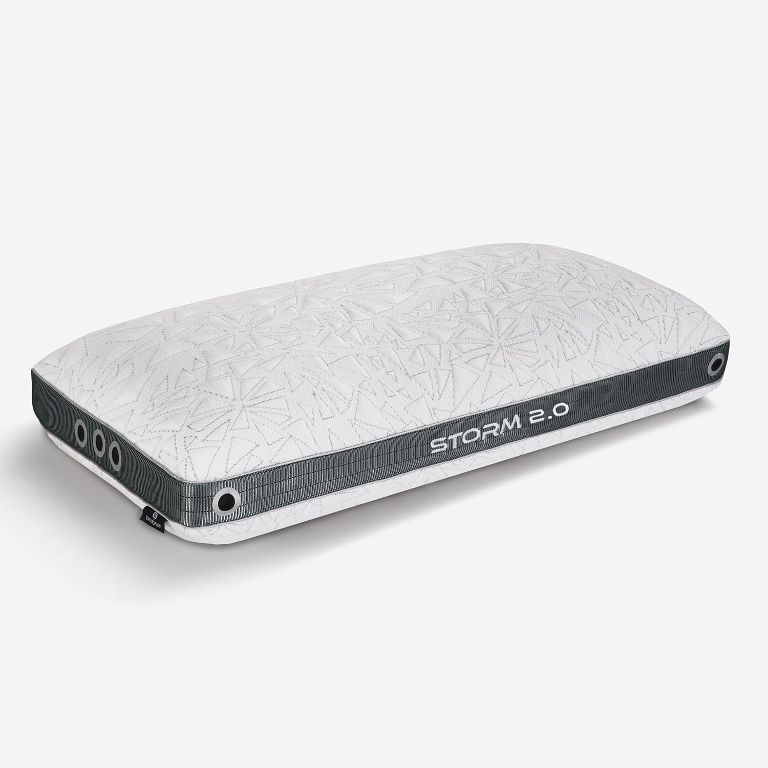 Bedgear Storm Performance Pillow 2.0 – Cooling Bed Pillow for Hot Sleepers, Medium Firm Support for All Sleep Positions – Dual-Sided Comfort, Breathable Air-X Mesh, Washable Ver-Tex Cover, 20” x 36”