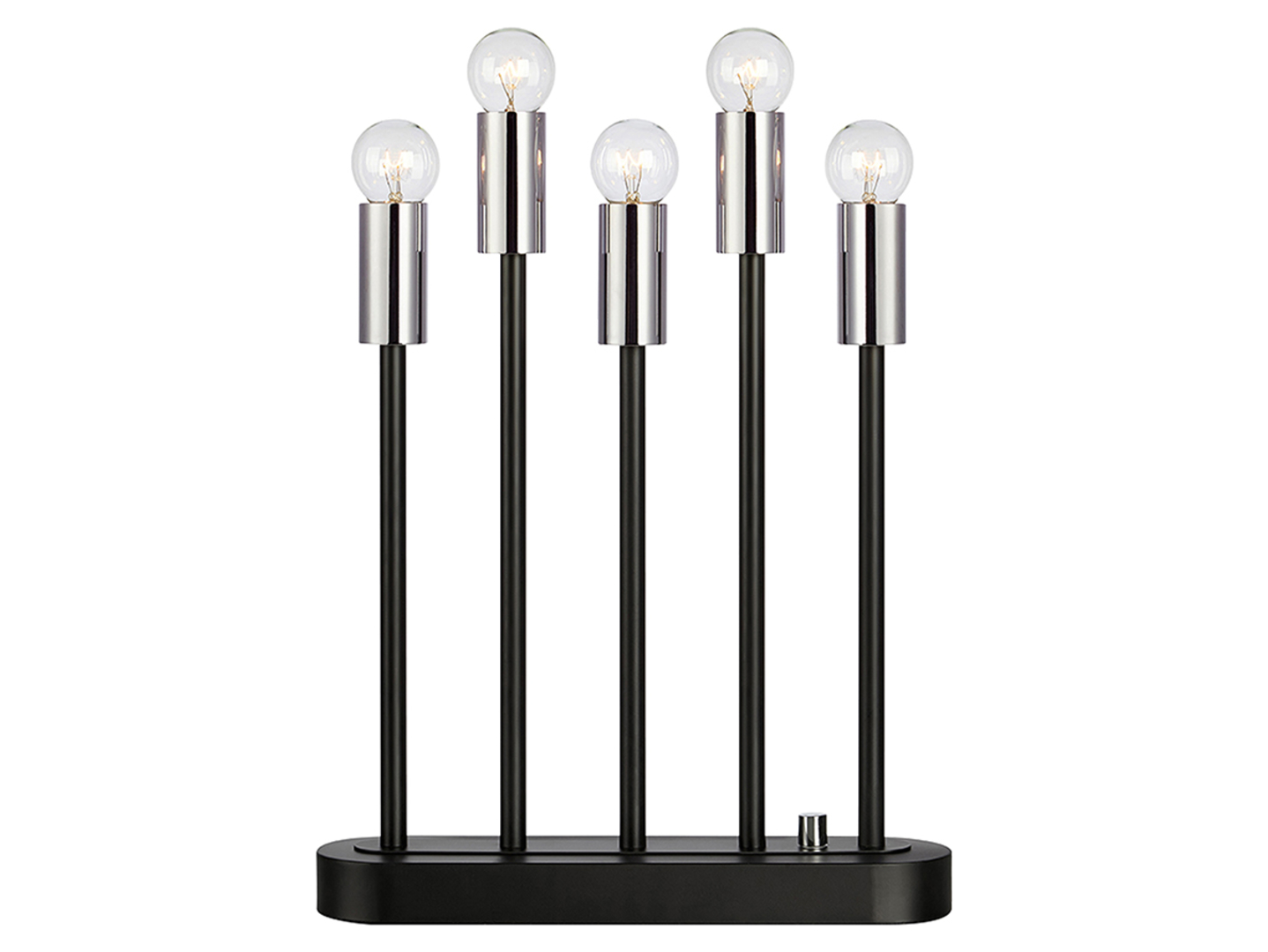 Lampa stołowa Buste 5-punktowa metalowa czarna