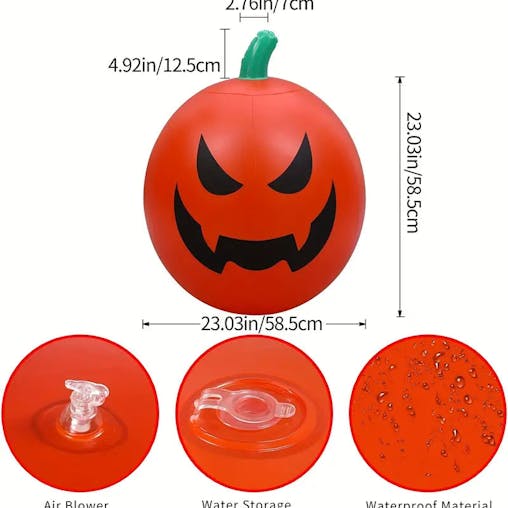 NNETM Remote Glow: Illuminated Inflatable Pumpkin