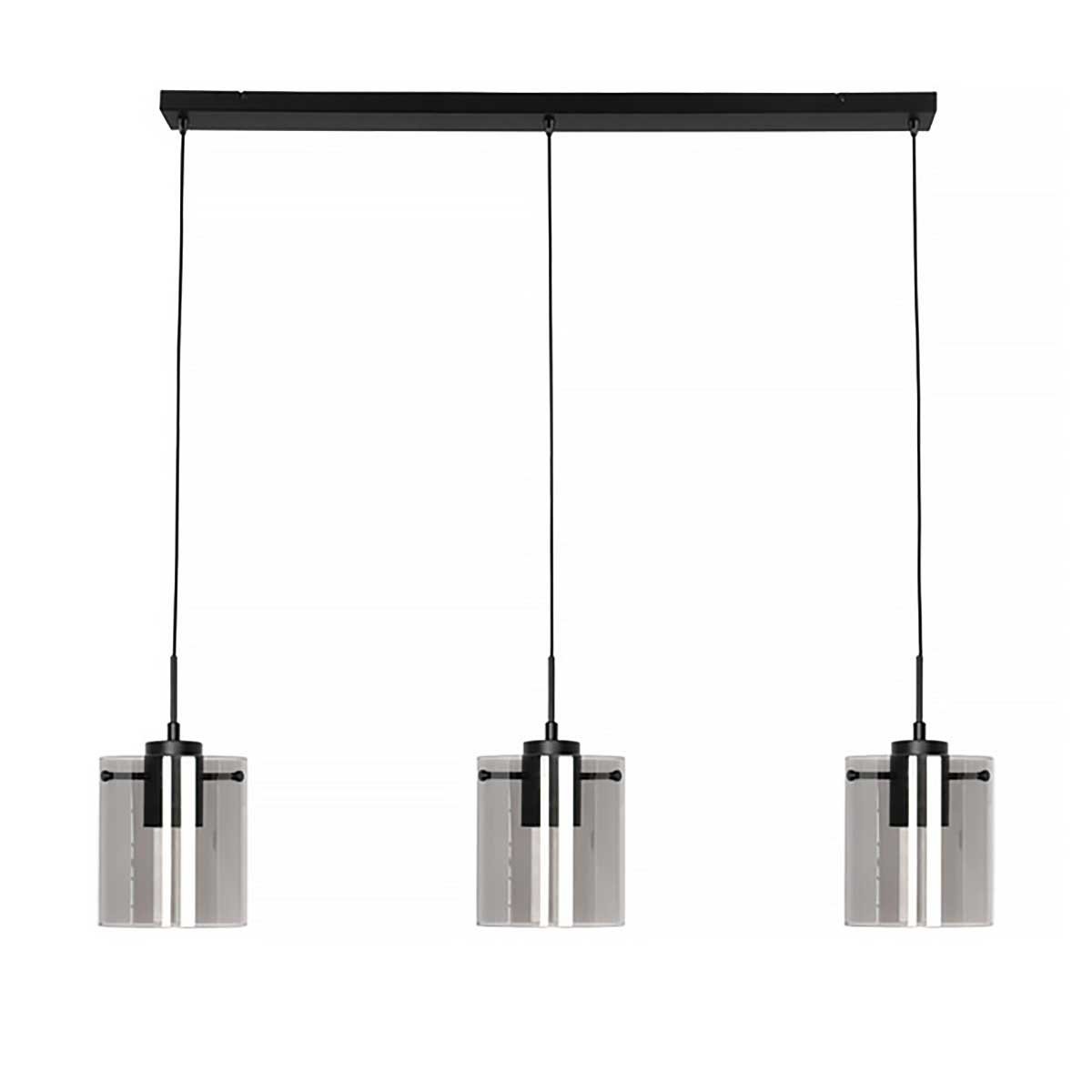 Freelight hanglamp Interno - 3 lichts - 100 x 150  cm - zwart