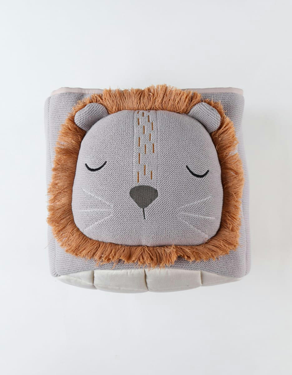 - Panier de rangement en tricot jacquard bio