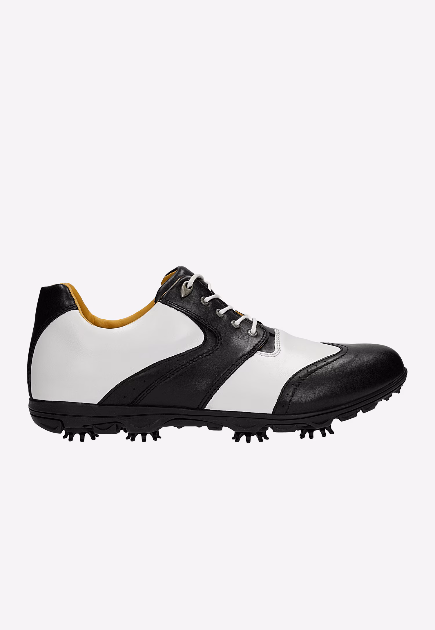 Czarne męskie półbuty golfowe