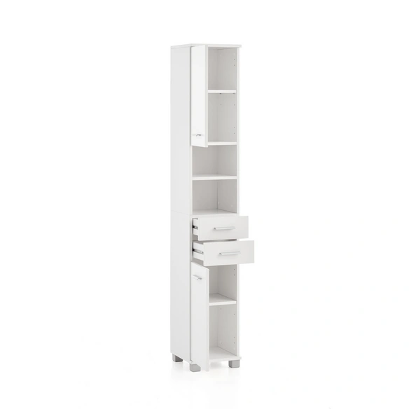 Hochschrank »Palermo«, (BxHxT): 30,3 x 180,9 x 32,6 cm, mattweiß