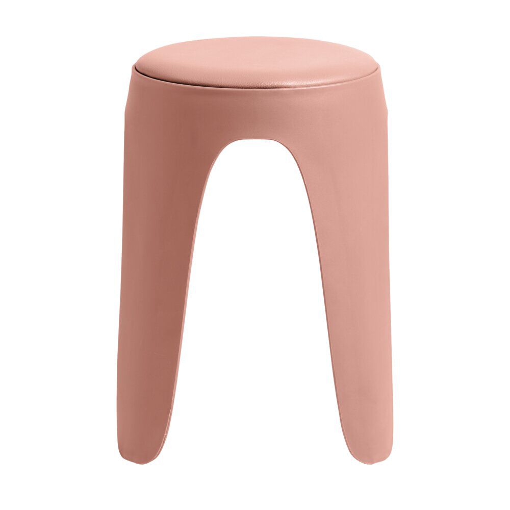 Tabouret rond Spiro pieds fins plastique terracotta Ø33xH46cm