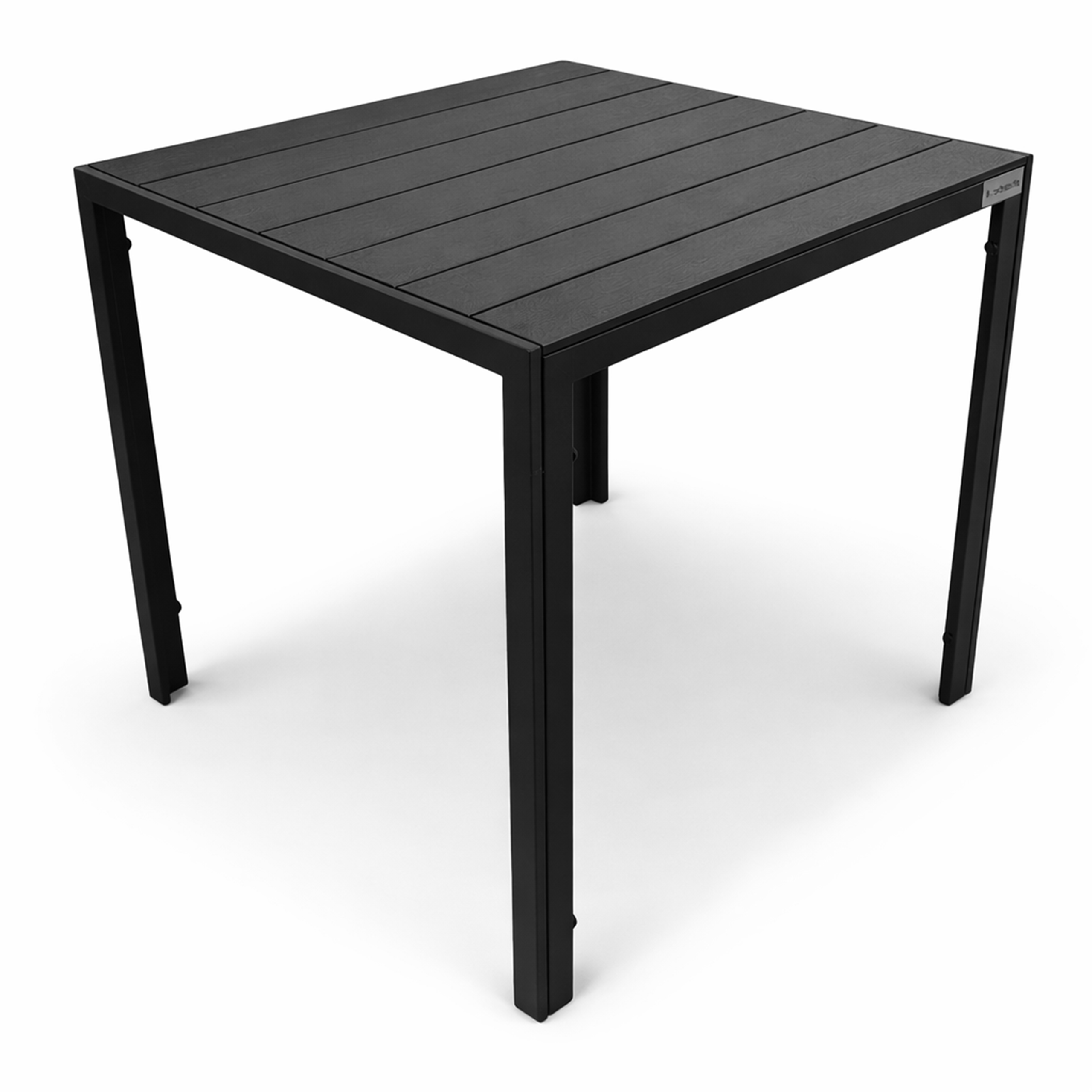 Stół ogrodowy ALLEN-ST 70x70 polywood czarny kwadratowy balkon taras
