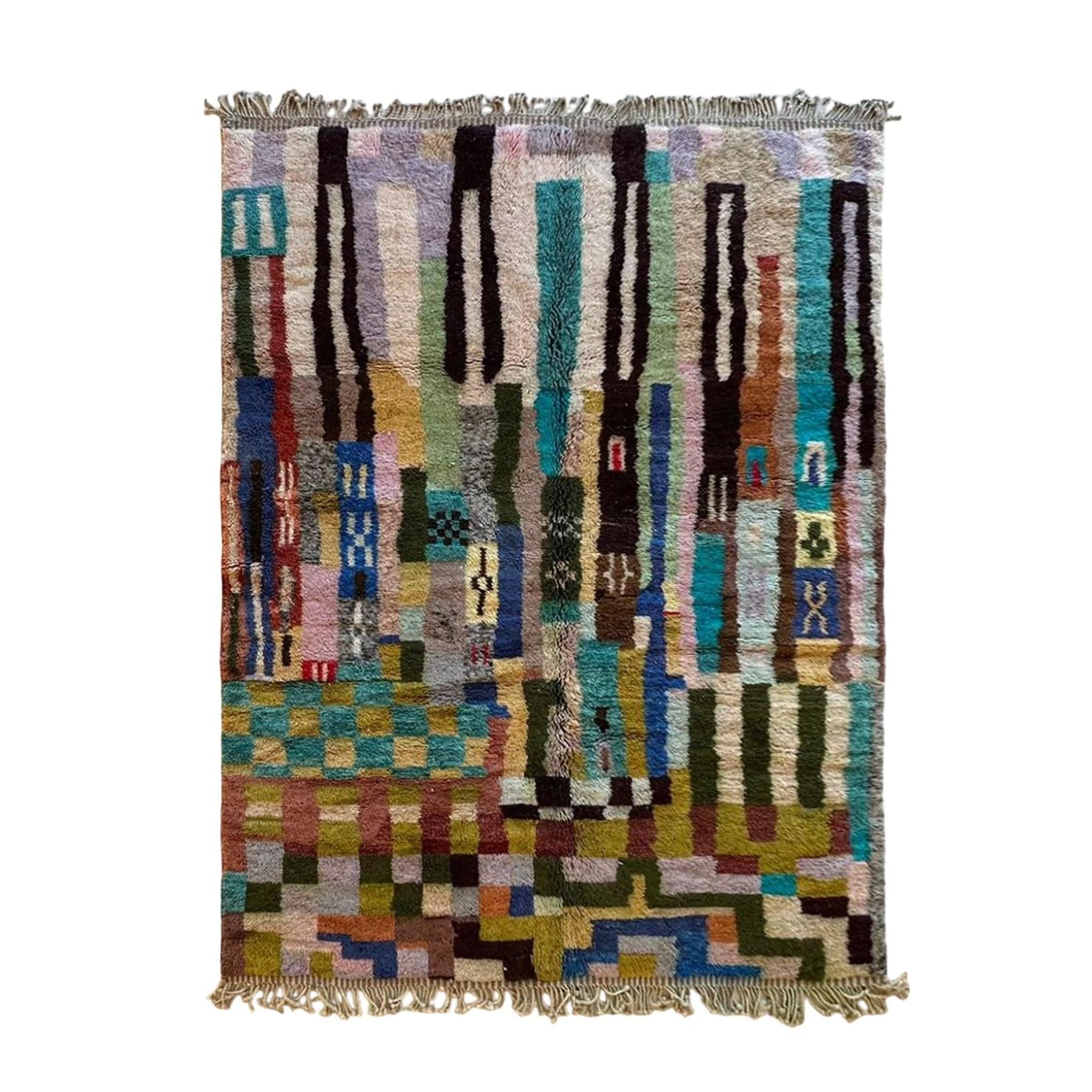 AFK Living vloerkleed Berber - handgemaakt - Wol - 140 cm x 200 cm