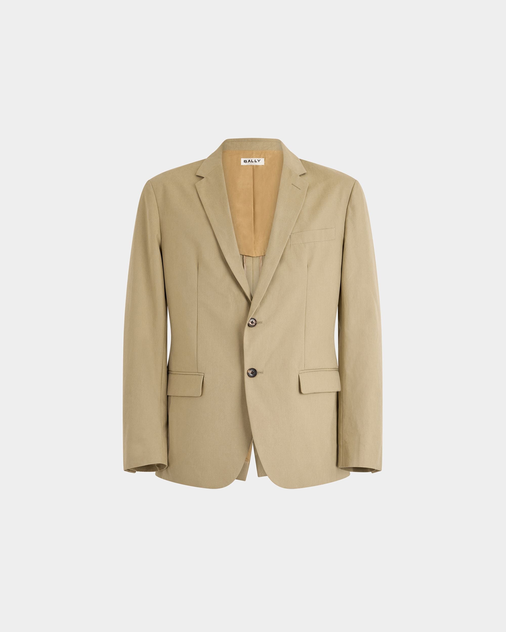 Blazer aus Baumwolle in Light Beige