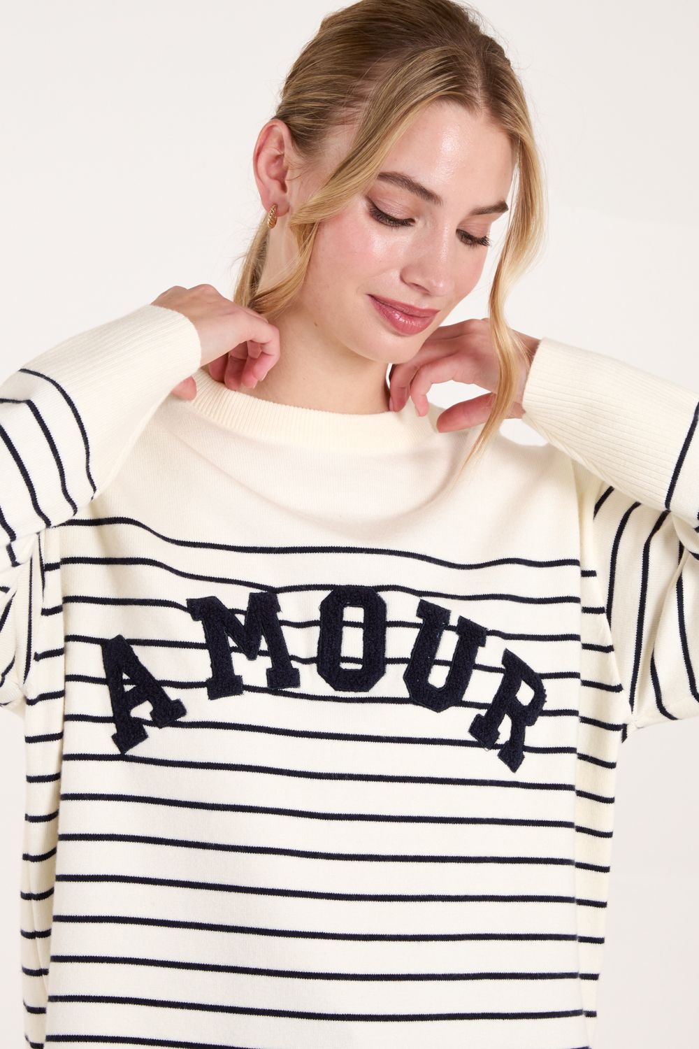 Blue Vanilla Amour Towelling Jumper